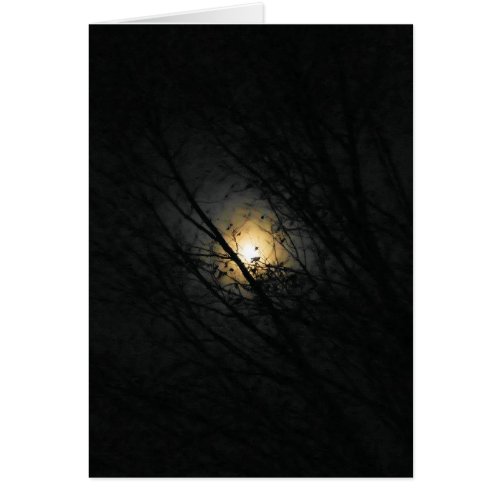 A Full Moon Makes it Creepy _ Blank Inside Card