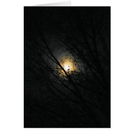A Full Moon Makes it Creepy - Blank Inside Card (Front)