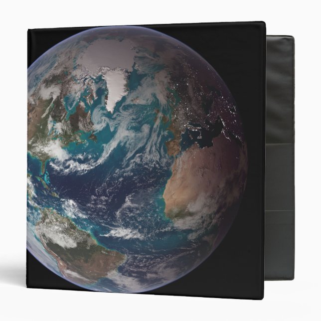 A full view of Earth showing global data 2 Binder (Front/Inside)