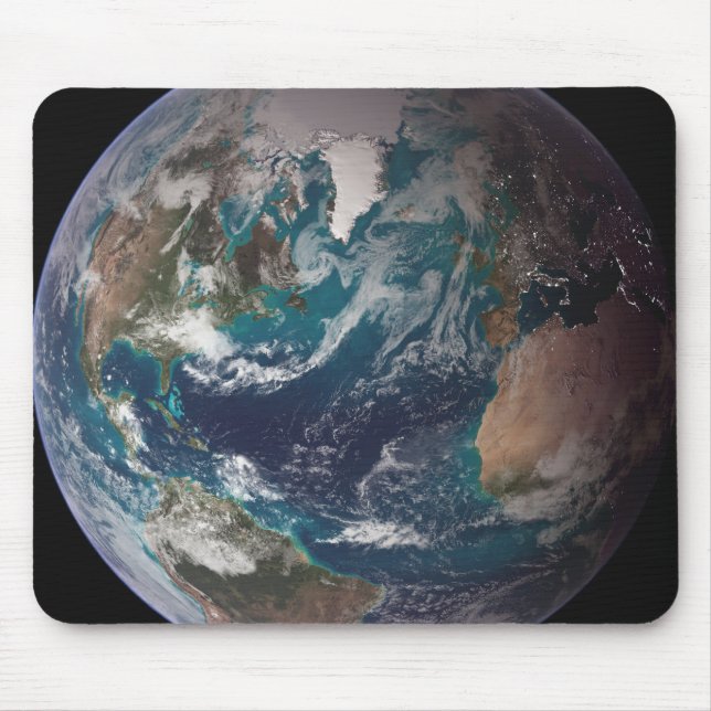 A full view of Earth showing global data 2 Mouse Pad (Front)