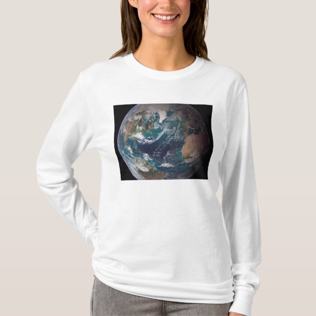 A full view of Earth showing global data 2 T-Shirt (Front)