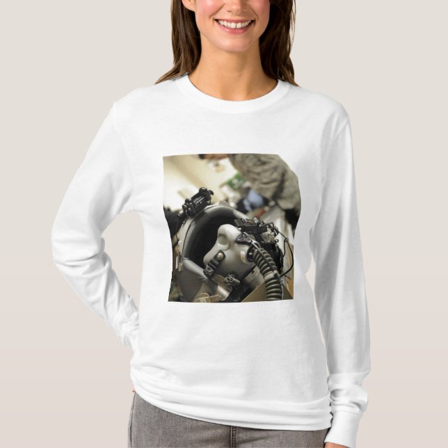 A fully assembled flight crew helmet T-Shirt (Front)