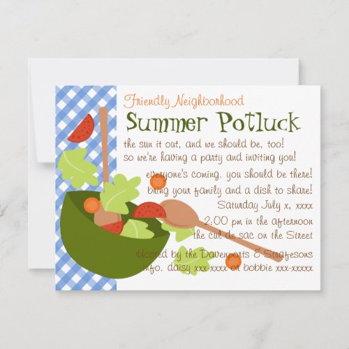 A fun and delicious salad invitation