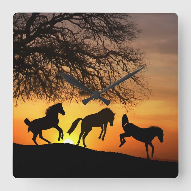 A fun and whimsical Horse Clock (Front)