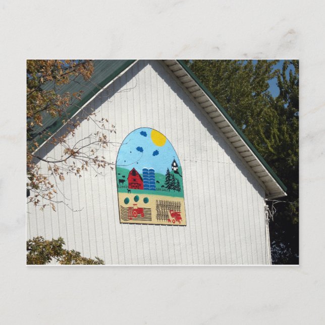 A Fun Barn Quilt Postcard (Front)
