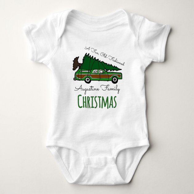 christmas vacation baby onesie