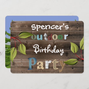 A Fun Outdoor Birthday Party Invitation