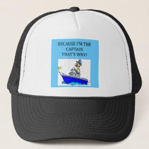 Funny Captain Hats & Caps | Zazzle