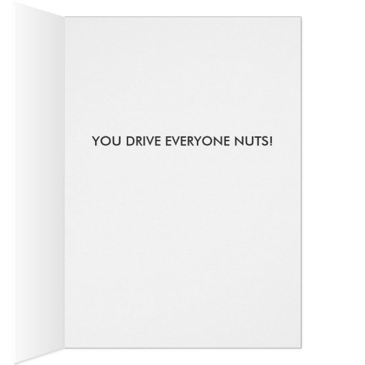 A funny chipmunk card that is simplistic and cute! (Inside (Right))