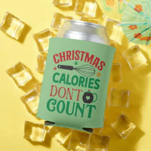 A funny Christmas can cooler for the food lover