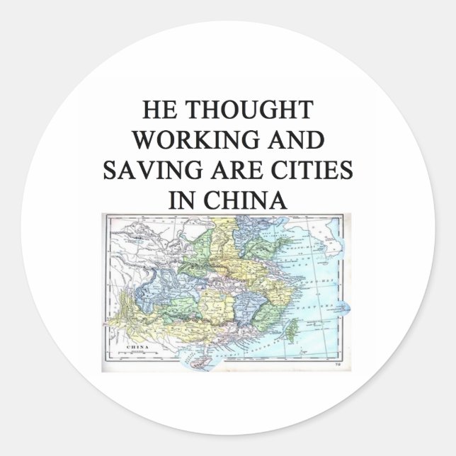 a funny divorce idea for you! classic round sticker (Front)