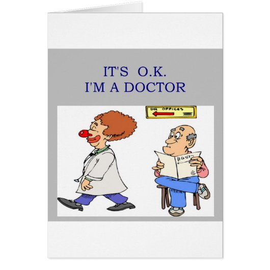 a funny doctor joke cards (Front)