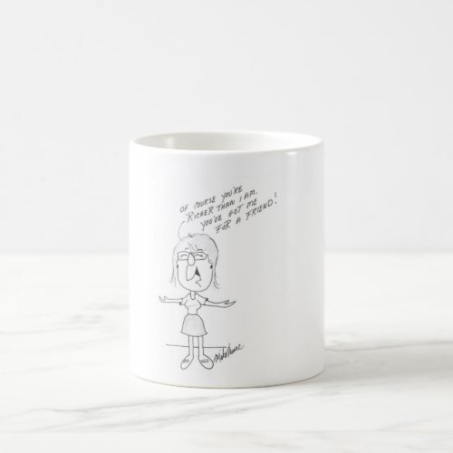 A funny friendship mug coffee mug