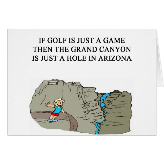 a funny golf design cards (Front Horizontal)