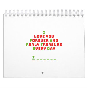 A funny hidden message calendar