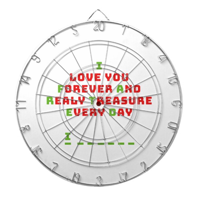 A funny hidden message dart board (Front)