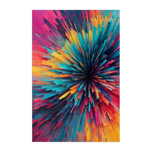 A Fusion of Color and Geometry Acrylic Print
