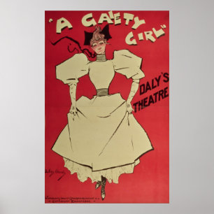 A Gaiety Girl at the Daly's Theatre Poster