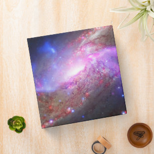 A Galactic Light Show In Spiral Galaxy Ngc 4258. 3 Ring Binder