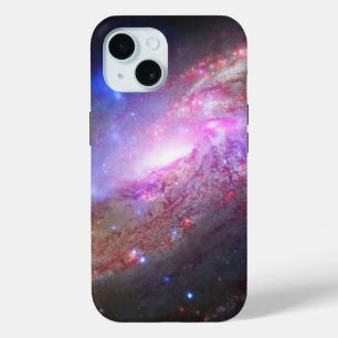 A Galactic Light Show In Spiral Galaxy Ngc 4258. iPhone 15 Case