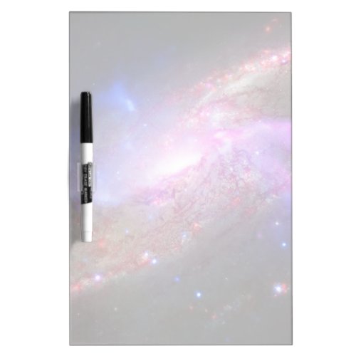 A Galactic Light Show In Spiral Galaxy Ngc 4258 Dry Erase Board