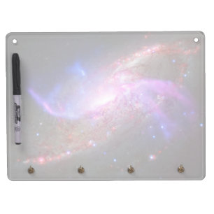A Galactic Light Show In Spiral Galaxy Ngc 4258. Dry Erase Board With Keychain Holder