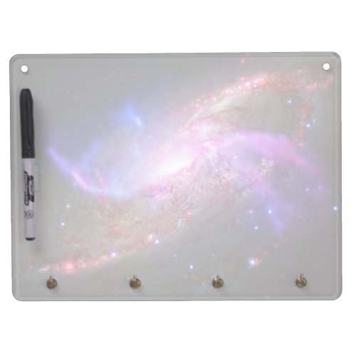 A Galactic Light Show In Spiral Galaxy Ngc 4258 Dry Erase Board With Keychain Holder