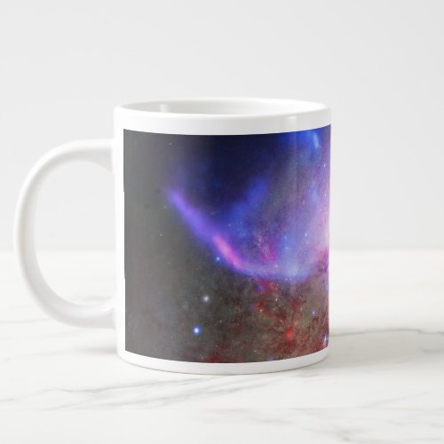 A Galactic Light Show In Spiral Galaxy Ngc 4258 Giant Coffee Mug