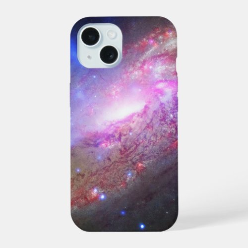 A Galactic Light Show In Spiral Galaxy Ngc 4258 iPhone 15 Case