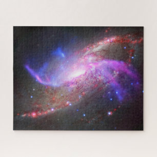 A Galactic Light Show In Spiral Galaxy Ngc 4258. Jigsaw Puzzle