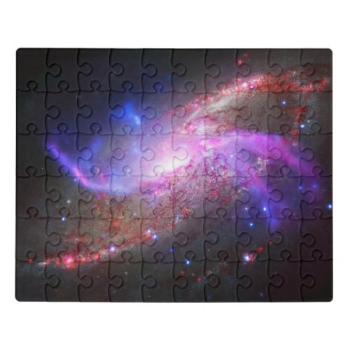 A Galactic Light Show In Spiral Galaxy Ngc 4258 Jigsaw Puzzle