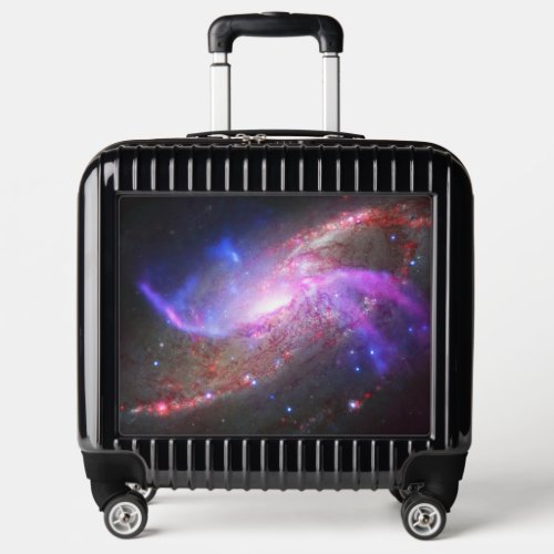 A Galactic Light Show In Spiral Galaxy Ngc 4258 Luggage