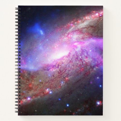 A Galactic Light Show In Spiral Galaxy Ngc 4258 Notebook