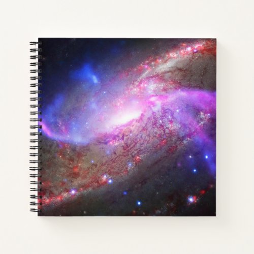 A Galactic Light Show In Spiral Galaxy Ngc 4258 Notebook