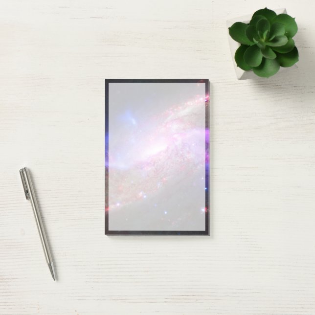 A Galactic Light Show In Spiral Galaxy Ngc 4258. Post-it Notes (Office)