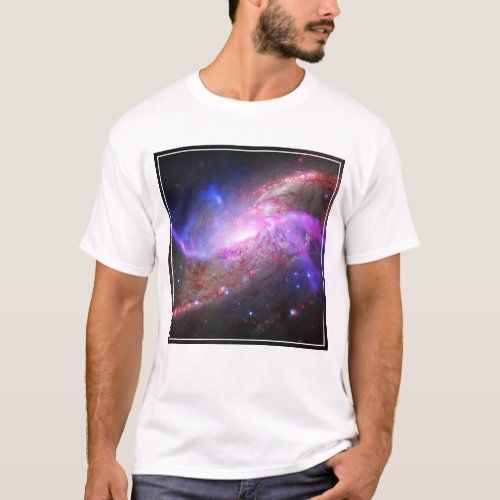 A Galactic Light Show In Spiral Galaxy Ngc 4258 T_Shirt