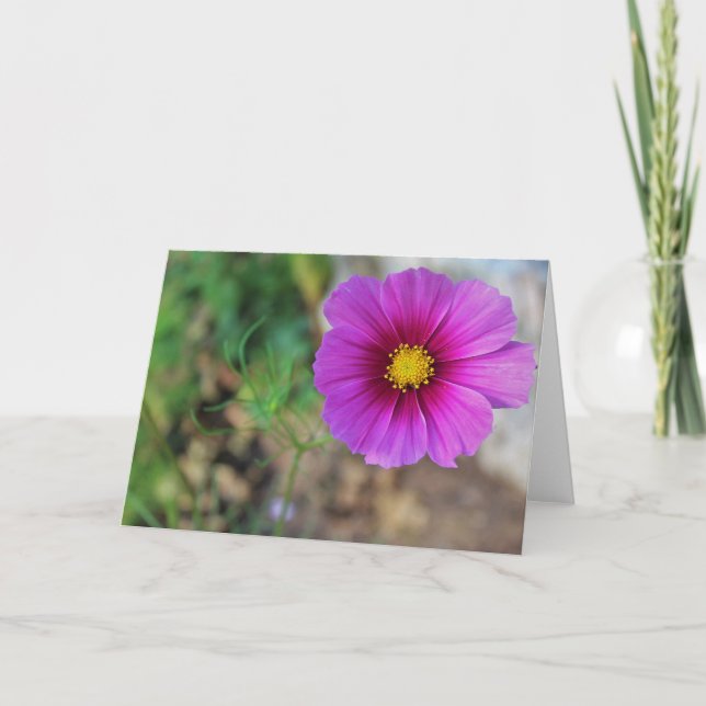 A Galaxy Inside a Flower Card (Front)