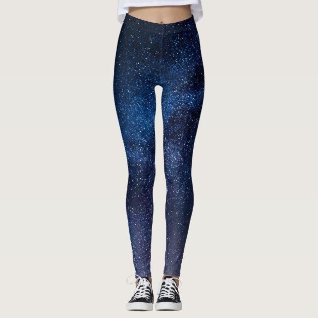 A galaxy of stars in the night Cute    Leggings (Front)
