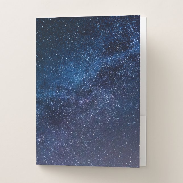 A galaxy of stars in the night Cute    Pocket Folder (Front)