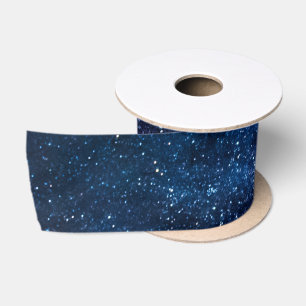A galaxy of stars in the night Cute Satin Ribbon