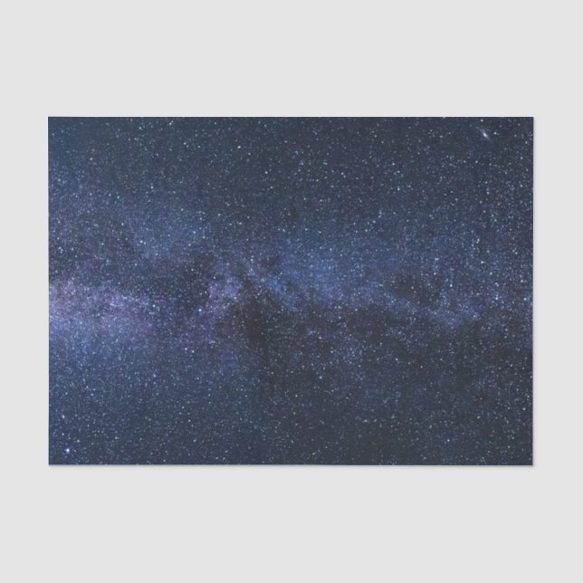 A galaxy of stars in the night sky tissue paper (Front)