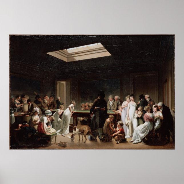 A Game of Billiards Poster (Front)