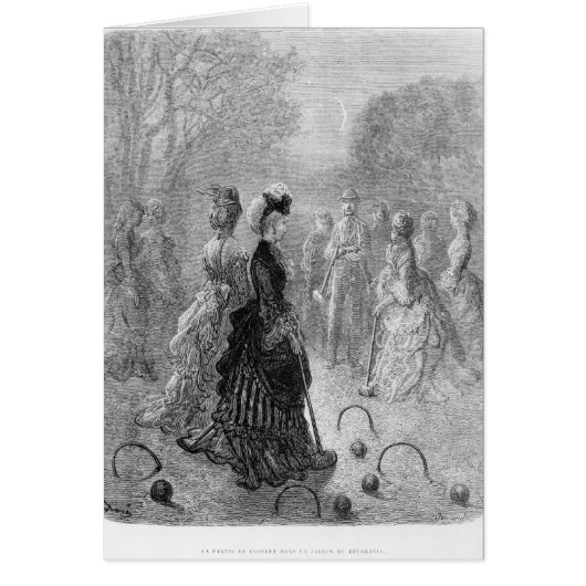 A Game of Croquet Cards (Front)