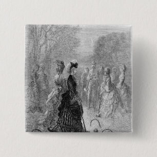 A Game of Croquet Pinback Button