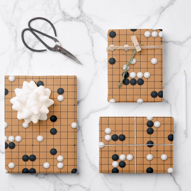 A Game of Go Wrapping Paper Sheets (Front)