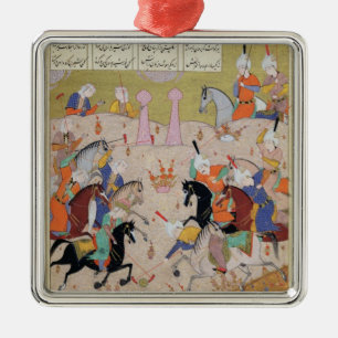 A Game of Polo Metal Ornament