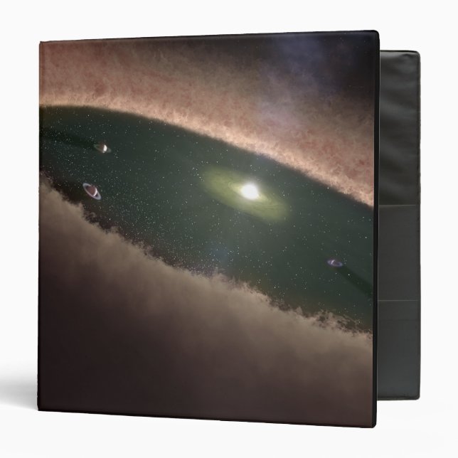 A gap in a protoplanetary, or planet-forming 3 ring binder (Front/Inside)