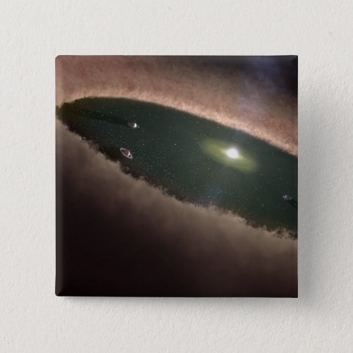 A gap in a protoplanetary or planet_forming pinback button