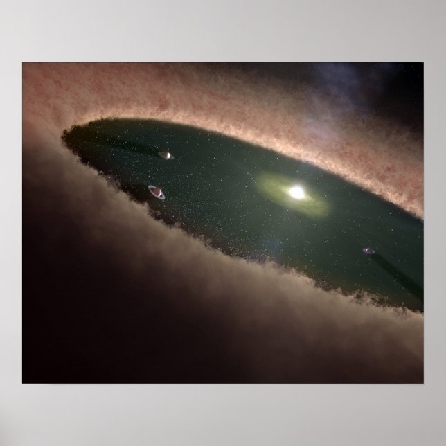 A gap in a protoplanetary, or planet-forming poster (Front)