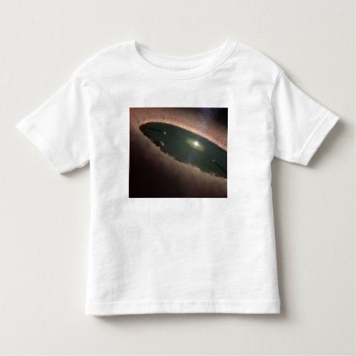 A gap in a protoplanetary or planet_forming toddler t_shirt